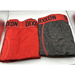 Dixxon Flannel Co Premium Boxer Briefs, 2 pack, Red,Black, X-Large, NIB